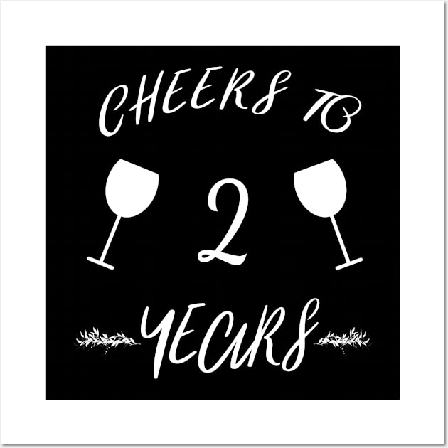 Cheers to 2 Years Wall Art by EdifyEra